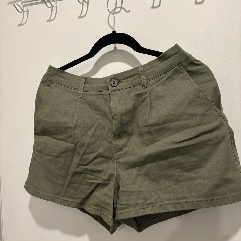 Olive Green Women's Shorts